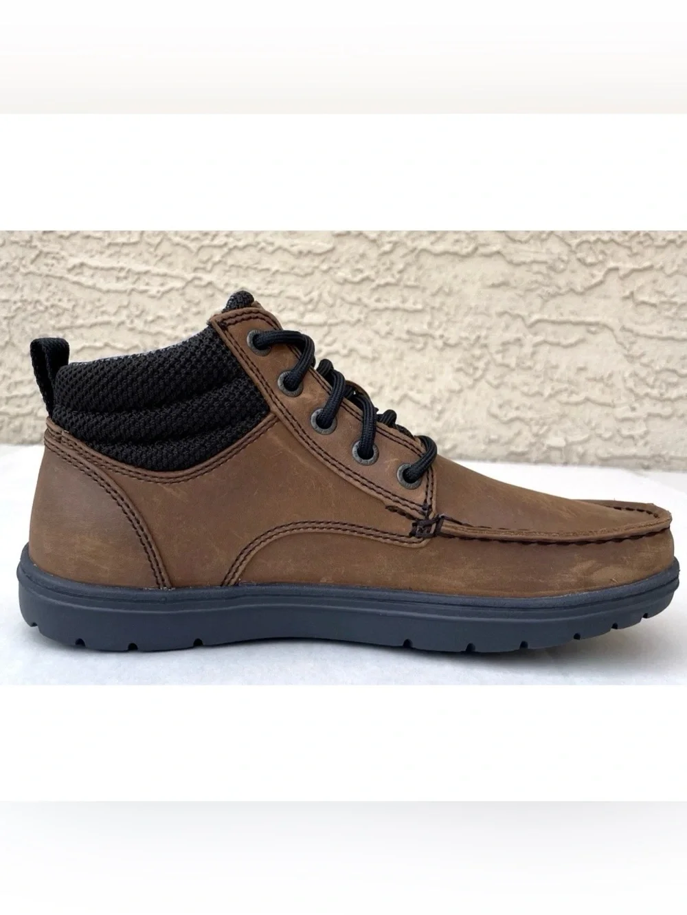 Lems Boulder Boot Mid Womens Sz US 7.5 Umber Brown Leather Minimalist Zero Drop